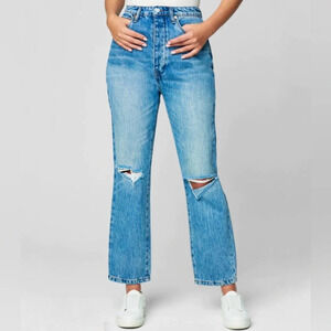 Blank NYC The Howard Mid-Rise Loose‎ Fit Organic Cotton Button Fly Jeans Size 30